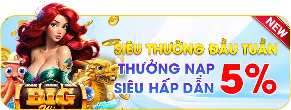 thưởng đầu tuần 5%
